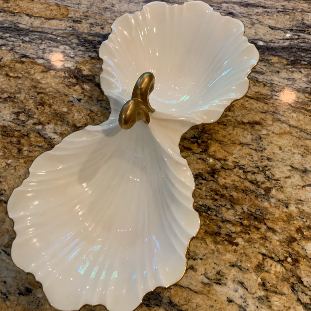 Lenox China Double Bowl Dish